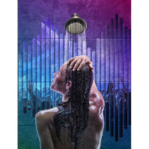 Kohler Moxie 2.5 GPM Shower Head with Waterproof Speaker Featuring